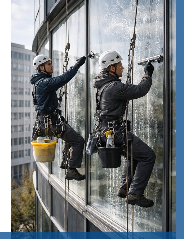 Мойка панорамных окон в Туле от 356 р. заказать у ВЫСОТНИК-Тул