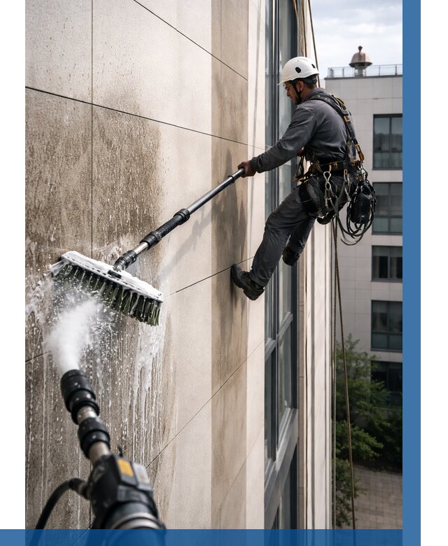 Мойка фасада из керамогранита в Туле от 305 р. | ВЫСОТНИК-Тул