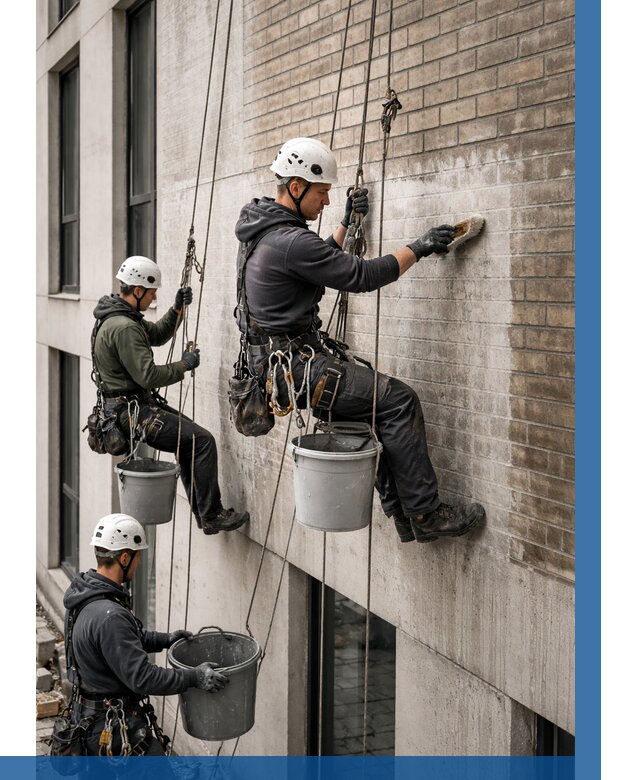 Удаление высолов с фасада в Туле от 254 р. | ВЫСОТНИК-Тул