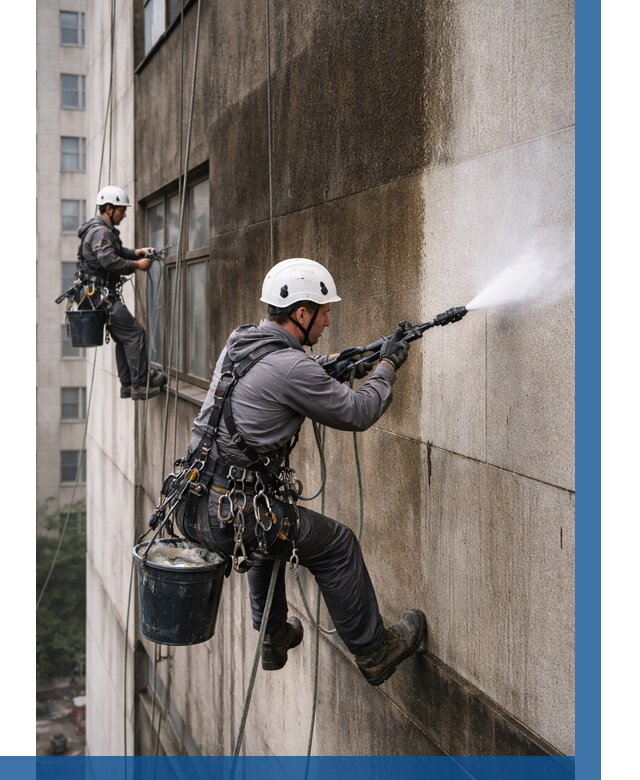 Очистка фасада от копоти в Туле от 254 р. | ВЫСОТНИК-Тул