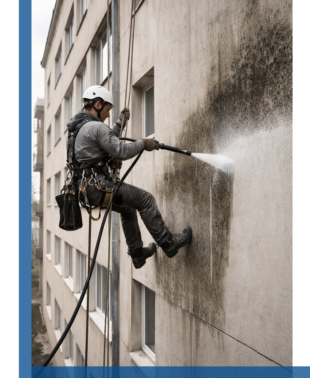 Профессиональная очистка фасадов от плесени в Туле