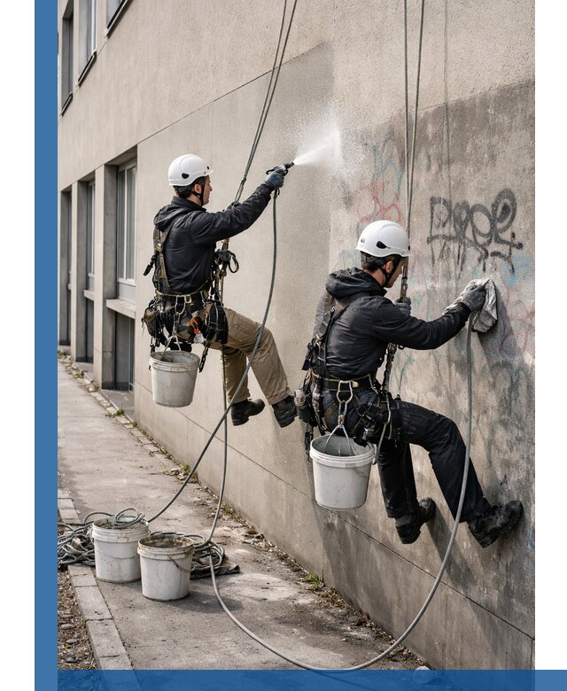 Антиграффити покрытие фасада с защитой от надписей в Туле