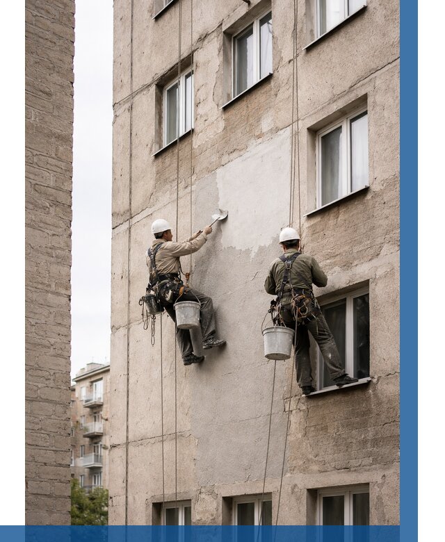 Косметический ремонт фасада в Туле от 1119 р. | ВЫСОТНИК-Тул