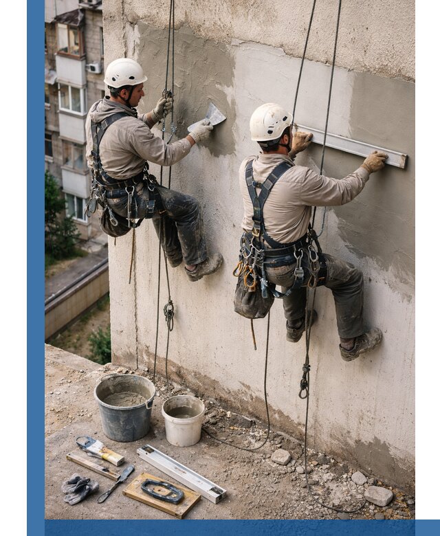 Комплексный ремонт штукатурного фасада с гарантией в Туле