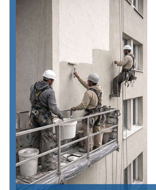 Покраска оштукатуренного фасада в Туле под ключ с гарантией