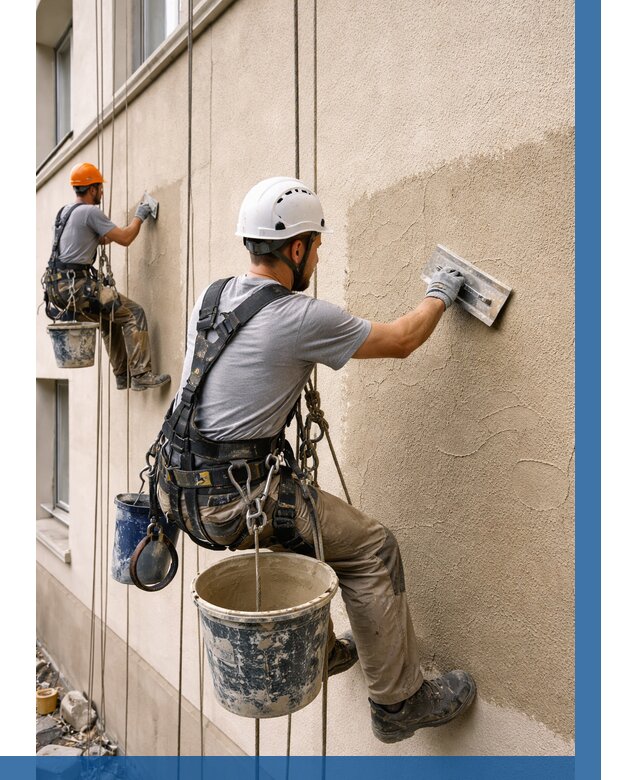 Декоративная штукатурка фасада в Туле от 1220 р. | ВЫСОТНИК-Тул