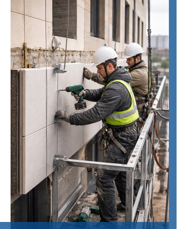 Монтаж фасадных термопанелей в Туле от 1525 р. | ВЫСОТНИК-Тул