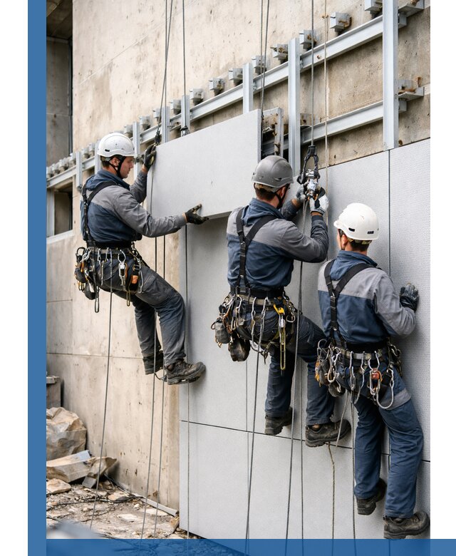 Монтаж вентилируемого фасада в Туле под ключ с гарантией качества