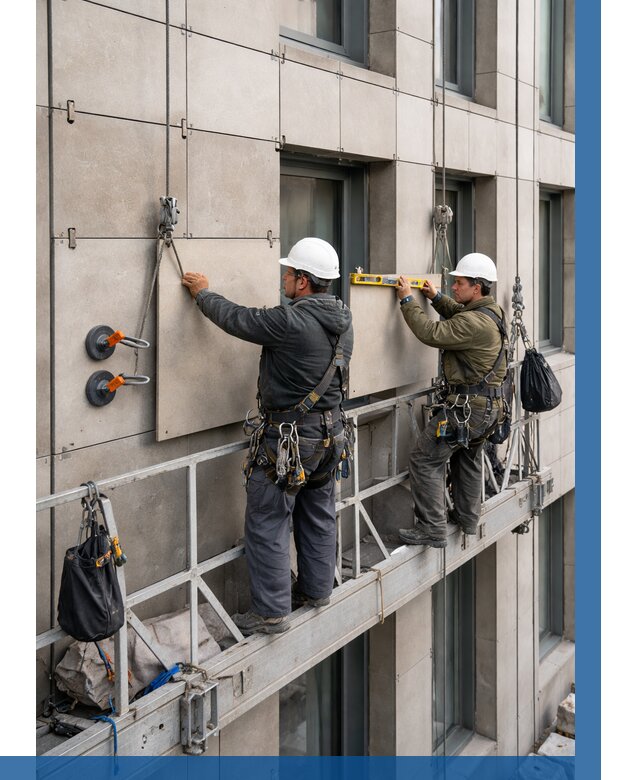 Монтаж керамогранита на фасад в Туле от 2542 р. | ВЫСОТНИК-Тул