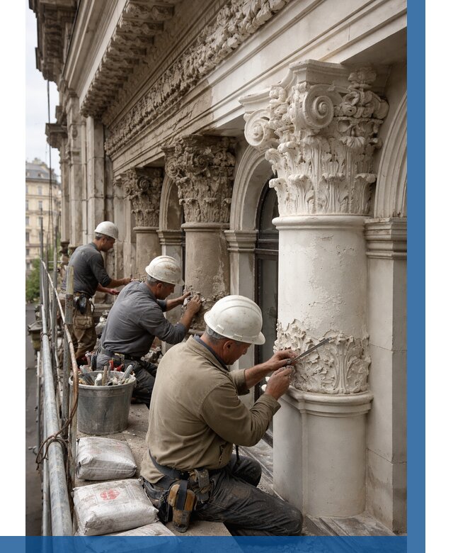 Реставрация фасадной лепнины в Туле от 2542 р. | ВЫСОТНИК-Тул