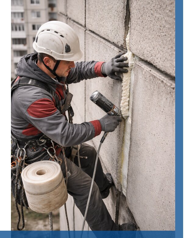 Утепление межпанельных швов в Туле от 712 р. | ВЫСОТНИК-Тул