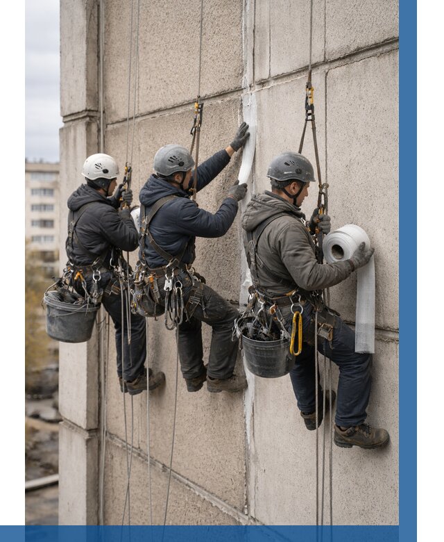 Ремонт межпанельных швов в Туле от 763 р. | ВЫСОТНИК-Тул