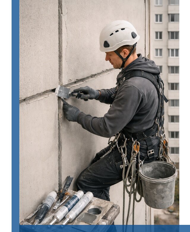 Ремонт межпанельных швов в Туле герметизация и восстановление