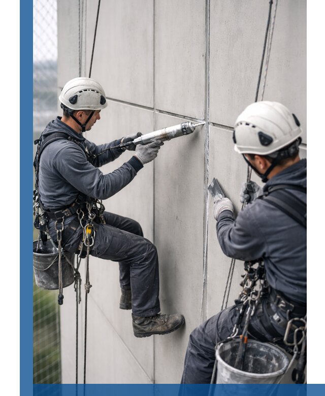 Первичная герметизация швов фасадов и кровель в Туле