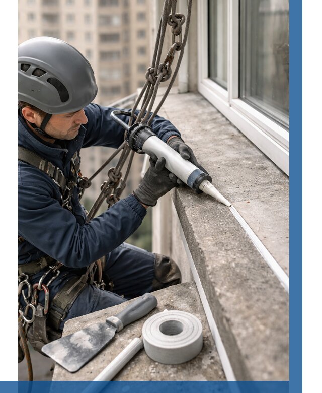 Герметизация балконного козырька в Туле от 4576 р. | ВЫСОТНИК-Тул