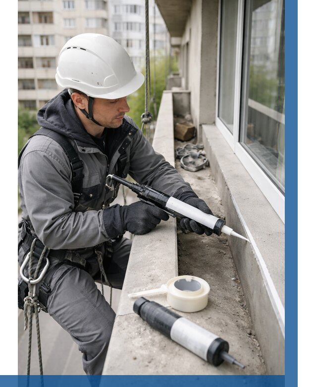 Герметизация швов лоджии в Туле от 4576 р. | ВЫСОТНИК-Тул