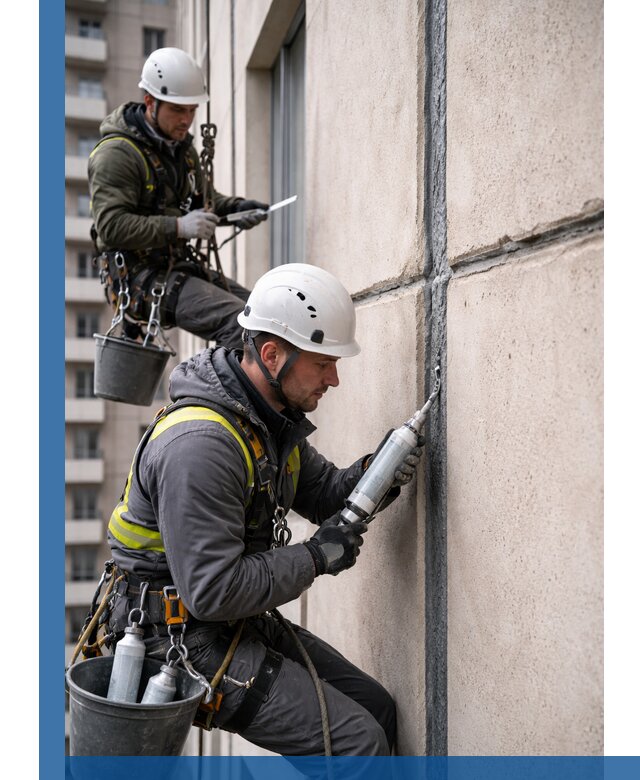 Герметизация деформационных швов фасада в Туле качественно