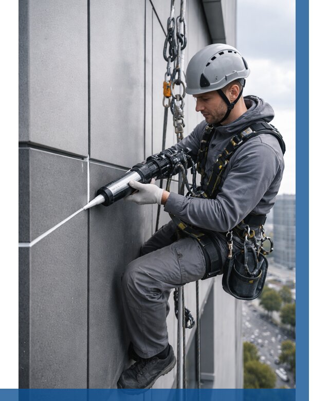 Герметизация стыков фасадных панелей в Туле от 6610 р.| ВЫСОТНИК-Тул