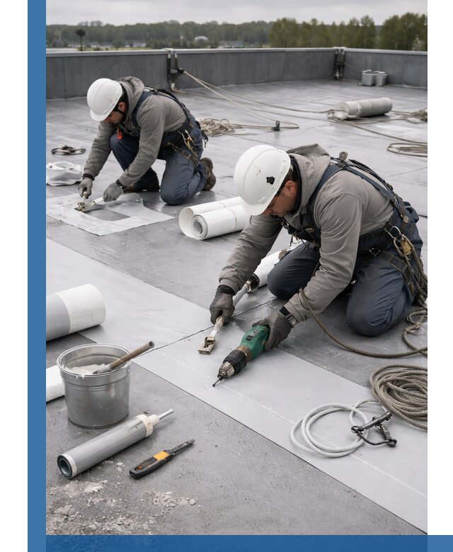 Ремонт мембранной кровли в Туле качественно и с гарантией