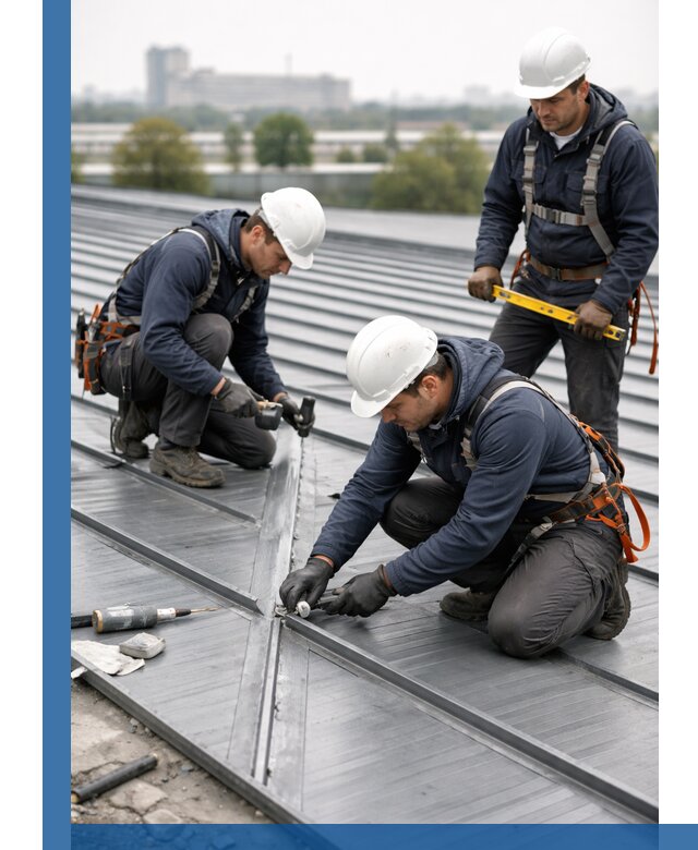 Ремонт фальцевой кровли в Туле срочно и качественно