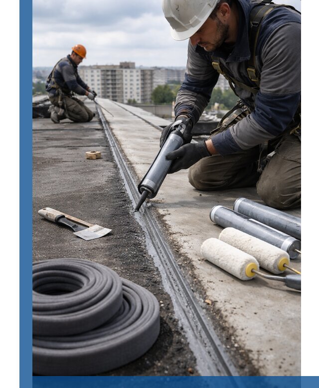 Герметизация швов кровли в Туле с гарантией герметичности