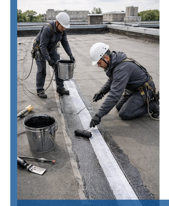 Гидроизоляция кровли мастикой в Туле надежная защита