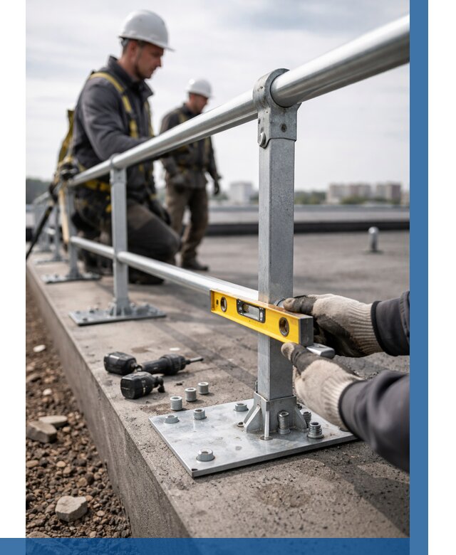 Монтаж кровельного ограждения в Туле от 1220 р. | ВЫСОТНИК-Тул