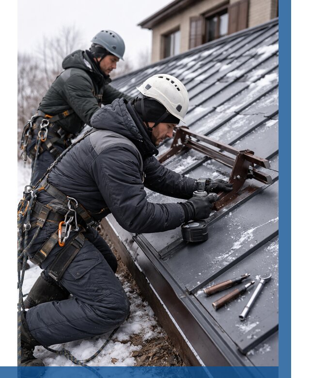 Монтаж снегозадержателей в Туле от 458 р. | ВЫСОТНИК-Тул