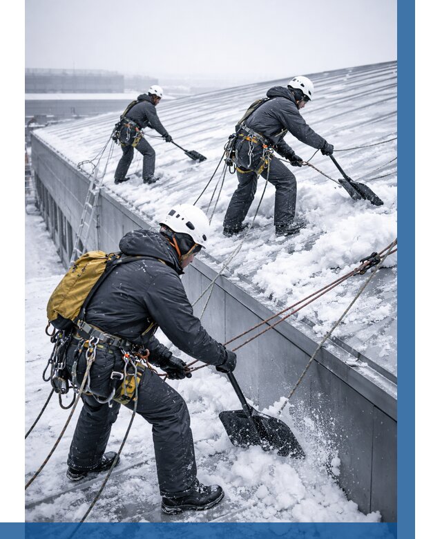 Очистка навесов от снега в Туле от 4576 р. | ВЫСОТНИК-Тул