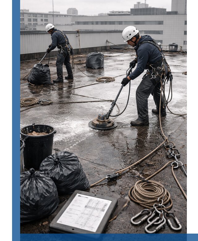 Плановая очистка кровли по графику в Туле для безопасности