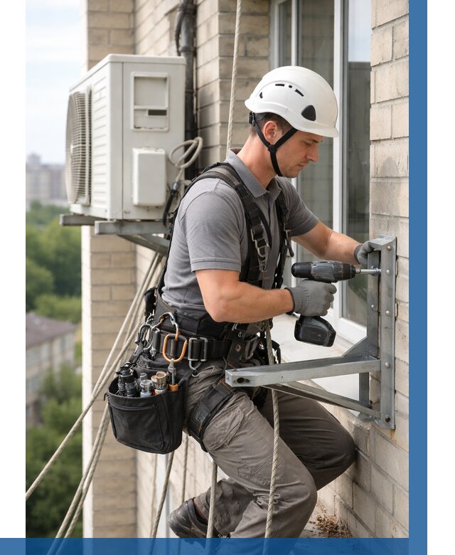 Установка кронштейнов кондиционера в Туле от 3559 р. | ВЫСОТНИК-Тул