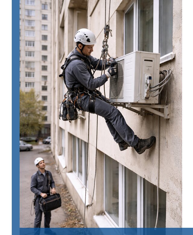 Демонтаж внешнего блока кондиционера в Туле профессионально