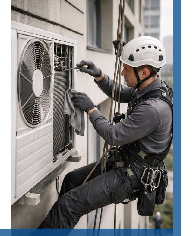 Обслуживание внешнего блока кондиционера в Туле от 2746 р.ВЫСОТНИК-Тул