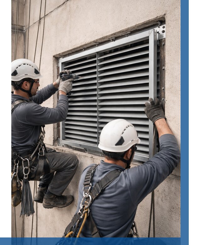 Монтаж вентиляционных решеток в Туле от 4576 р. | ВЫСОТНИК-Тул