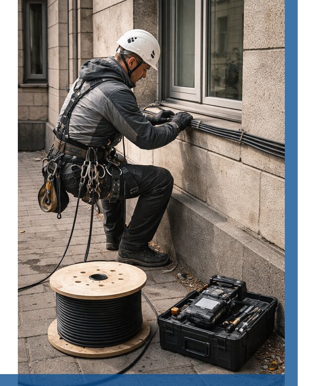 Прокладка оптоволоконного кабеля в Туле от 814 р. | ВЫСОТНИК-Тул