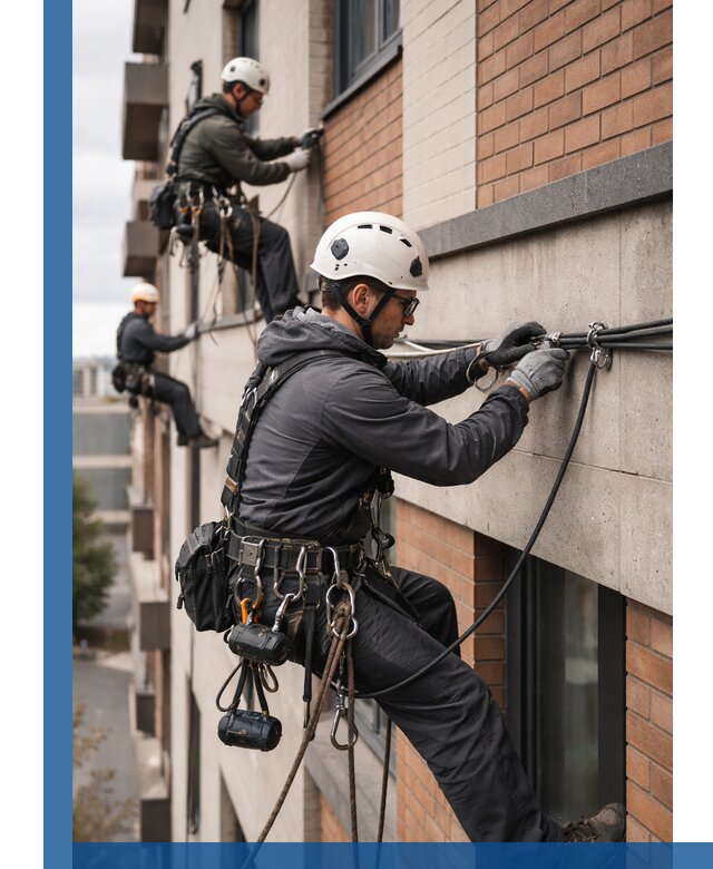 Крепление кабеля на фасаде монтаж и крепеж в Туле