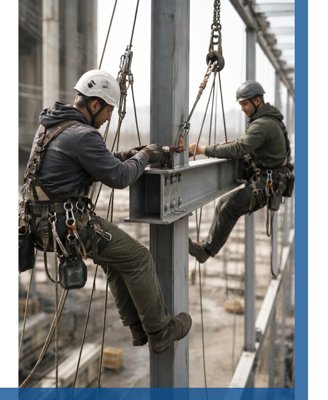 Монтаж металлоконструкций на высоте в Туле от 3559 р. | ВЫСОТНИК-Тул