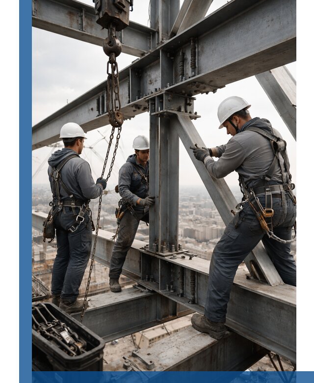 Профессиональный монтаж металлоконструкций на высоте в Туле