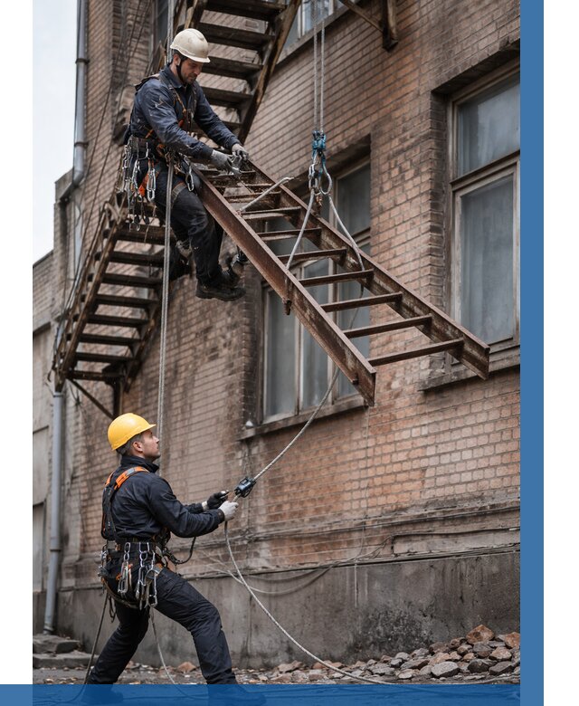 Демонтаж пожарной лестницы в Туле от 12203 р. | ВЫСОТНИК-Тул