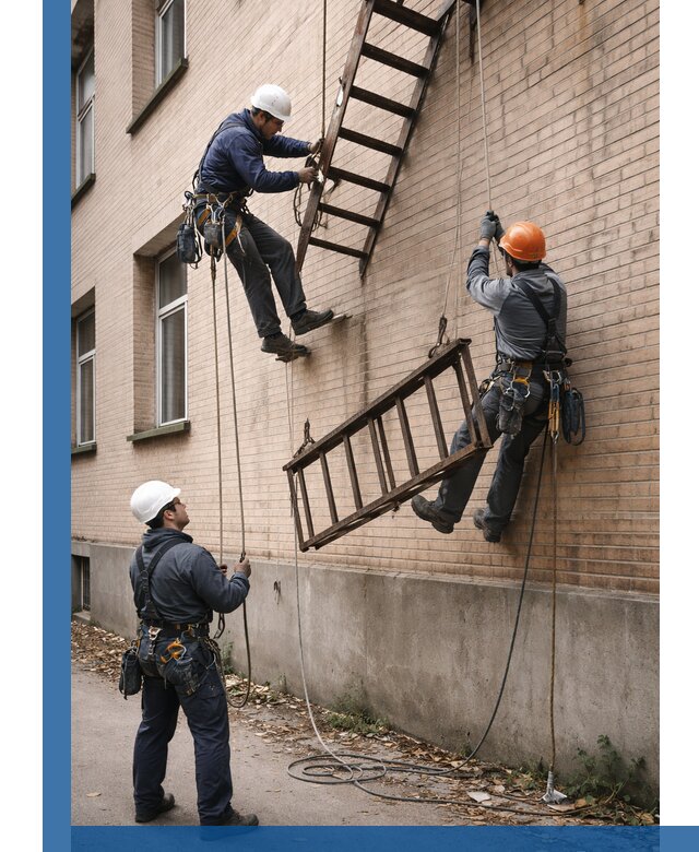 Демонтаж пожарной лестницы в Туле быстро и безопасно