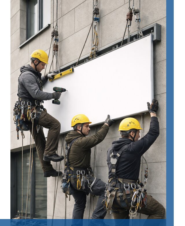 Монтаж рекламной вывески в Туле от 8135 р. | ВЫСОТНИК-Тул