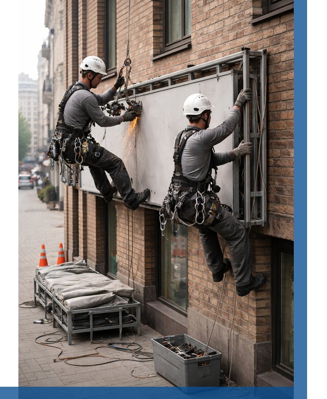 Демонтаж рекламной вывески в Туле от 6610 р. | ВЫСОТНИК-Тул