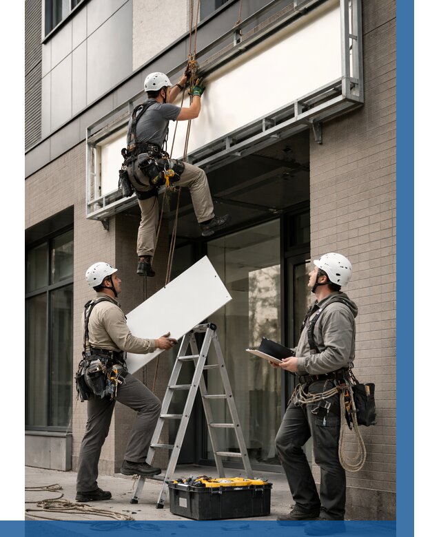 Монтаж светового короба в Туле от 6610 р. | ВЫСОТНИК-Тул