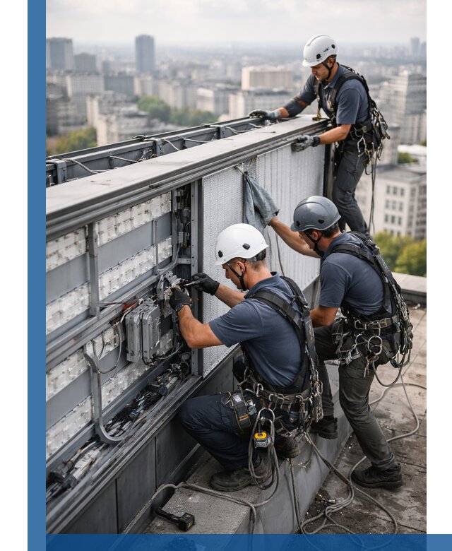 Профессиональное обслуживание крышной рекламы в Туле под ключ