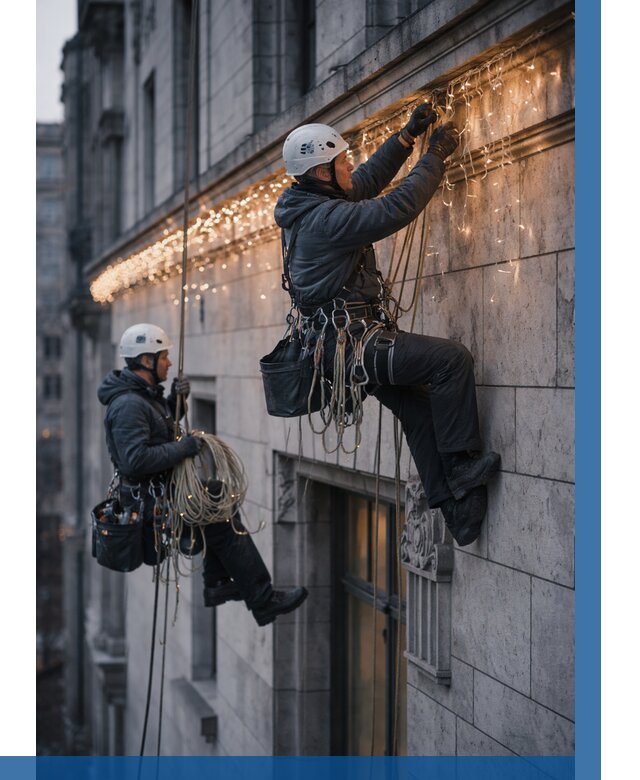 Монтаж новогодней иллюминации в Туле от 8644 р. | ВЫСОТНИК-Тул