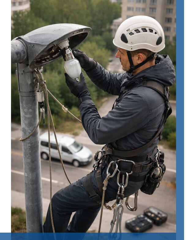 Замена ламп на высоте в Туле от 2542 р. | ВЫСОТНИК-Тул