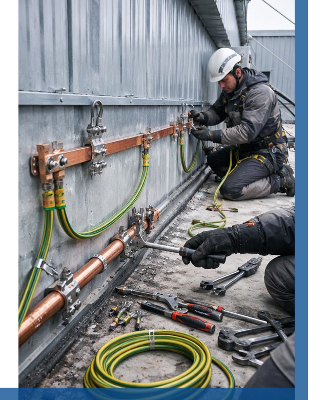 Монтаж заземления здания в Туле от 25423 р. | ВЫСОТНИК-Тул