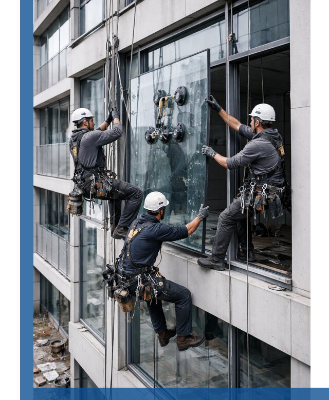 Фасадное остекление и монтаж витражей зданий в Туле под ключ