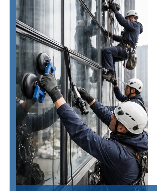 Радиусное остекление фасадов под ключ в Туле с гарантиями