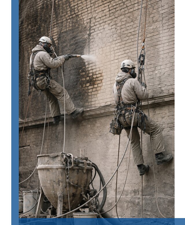 Пескоструйная очистка фасадов в Туле профессионально